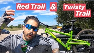 My First Time Riding Red Trail and Twisty Trail  Mcallister Park MTB [upl. by Coheman118]