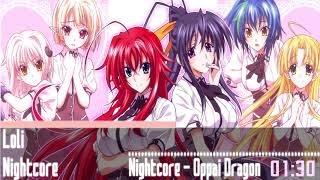 Nightcore  High School DxD BorN OST Oppai Dragon Song [upl. by Komarek]