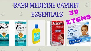 Baby Medicine Cabinet Essentials  30 Items for Baby and Toddler [upl. by Jessalin]