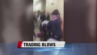 Disturbing brawl at high school caught on camera [upl. by Packston509]