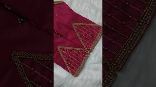 1000 range blouse making full vedio link 👆 beadwork aariworkblouse aariclassnagercoil [upl. by Mrots]