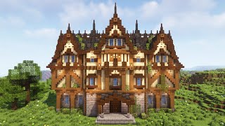 Minecraft  Big Medieval Mansion Tutorial [upl. by Ondrea]