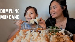 Juicy Viral Dumplings Mukbang Playing Would you rather with Aria [upl. by Ayar]