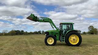 2003 John Deere 7320 w 740 Loader 111523 on BigIron [upl. by Kcitrap]