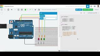 Práctica 2 semaforo en Arduino [upl. by Mano]