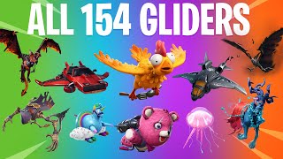 FORTNITE ALL GLIDERS All Season 1 to 10 Gliders [upl. by Zorah]