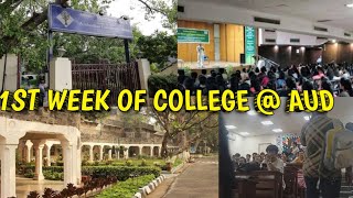 My 1st week of College  Ambedkar University Delhi  Vlog [upl. by Leeke]