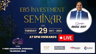 LIVEEB5 INVESTMENT SEMINAR AT THUB 29102024 600PM [upl. by Rainie]