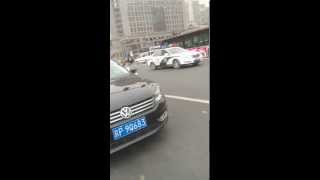 Beijing traffic police expel illegal parking [upl. by Aelc]