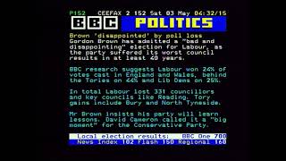 Pages from Ceefax 3rd May 2008 0430 [upl. by Cheria]