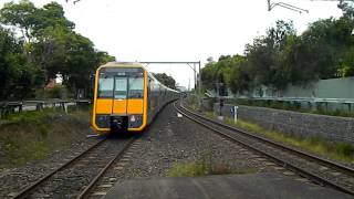 Cockatoo Run Heritage Train passes CityRail Tangara [upl. by Lavinie]