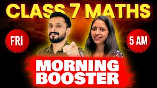 Class 7 Maths christmas Exam  Morning Booster  Exam Winner Class 7 [upl. by Ellezaj538]