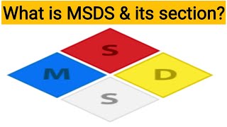 MSDS amp its section  Section of MSDS  Material Safety data Sheet  MSDS  ehs study point by sk [upl. by Lledrev]