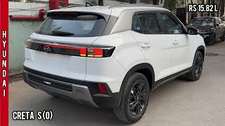 New Hyundai Creta SO 2024 🔥 Most Value for Money Variant Rs 1582L  Creta Facelift Diesel White [upl. by Banyaz]