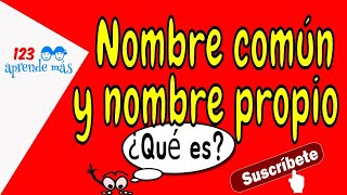 Nombres PROPIOS y nombres COMUNES para niños [upl. by Sivatco]