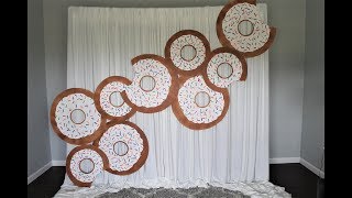 Donut Backdrop  DIY  How To [upl. by Fletch]