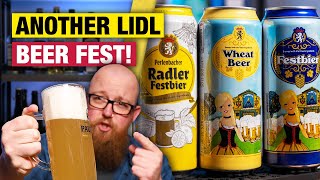 LIDL Beer Festival 2024 REVIEWED Perlenbacher Festbier Wheat Beer amp Radler Festbier [upl. by Noma870]