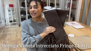 Bottega Veneta Intrecciato Fringe Clutch Review [upl. by Ammadas]