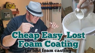 Making cheap lost foam casting slurry [upl. by Latsirc616]