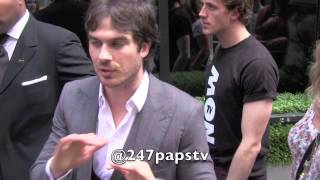 Ian Somerhalder Kiss The Girl at CW Network Upfronts in NYC [upl. by Aiyram]