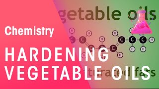 Hardening Vegetable Oils Through Hydrogenation  Organic Chemistry  Chemistry  FuseSchool [upl. by Berfield]