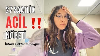 DOKTOR NÖBET VLOG Acil Serviste yaşananlar 🧑‍⚕️ [upl. by Nnairb]