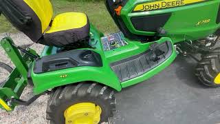 John Deere X700 Series Mower Deck Not Lifting All The Way Adjustment Knob Binding Try This [upl. by Gavrila]