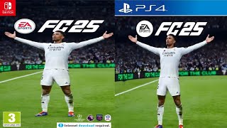 EA FC 25 Nintendo Switch Vs PS4 [upl. by Uwton]