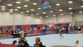 Level 4 Floor routine 9350  Jerrell Steele Invitational 2024 [upl. by Boylston385]