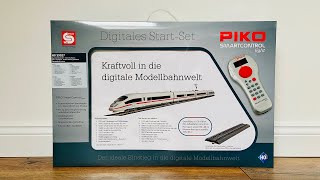 PIKO ICE3 Startset mit Digital SmartControl Light  Unboxing Test H0 ICE Modellbahn Nr 59027 [upl. by Nerret]