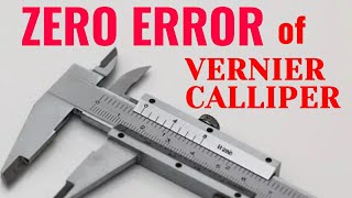 CLASS 9 ICSE ZERO ERRORS OF VERNIER CALLIPER [upl. by Ellemrac]