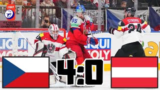 ČESKO VS RAKOUSKO MISTROVSTVÍ SVĚTA V HOKEJI 2024 [upl. by Elephus]