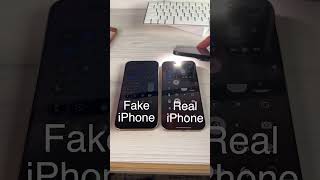 Fake iPhone vs Real Auto Brightness Test 🌞📱 FakeiPhone iPhoneAutoBrightness TechComparison [upl. by Anotal]