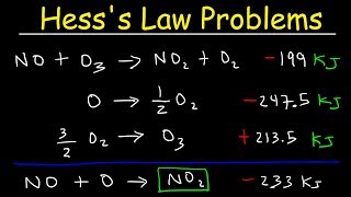 Hesss Law Problems amp Enthalpy Change  Chemistry [upl. by Risteau]