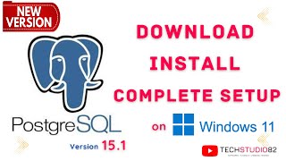 How to Install PostgreSQL on Windows 10  11  pgAdmin 4  Download Latest version of PostgreSQL [upl. by Aicercal]