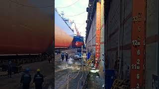 A day in the shipyard ship maritime shipping marine vessel sea floating seaman boat paint [upl. by Coucher]