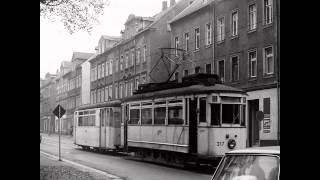 5 Fotos der letzten Fahrt der Straßenbahn Linie 3 in Chemnitz von Rottluff 1988 [upl. by Uzial153]