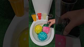 ASMR Various Candy Colors Rainbow Balloons Pop in Toilet asmr candy shortsviral [upl. by Ary]