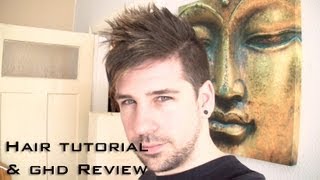 Men Hair Styling Tutorial Trend 2013 with ghd Mini Styler [upl. by Lizette]