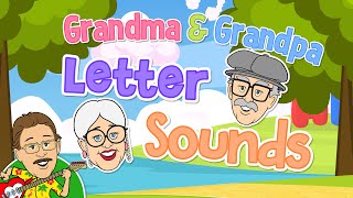 Grandma and Grandpa Letter Sound Song  Jack Hartmann Letter Sounds [upl. by Elberfeld]