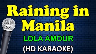 RAINING IN MANILA  Lola Amour HD Karaoke [upl. by O'Driscoll]