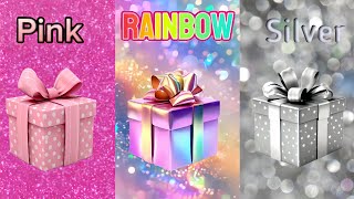 Choose your gift Pink Rainbow amp Silver 😱 [upl. by Asyar608]