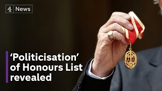 How UK honours list system has become politicised [upl. by Ardnalahs]