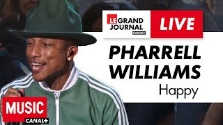 Pharrell Williams  Happy  Live du Grand Journal [upl. by Rohclem]