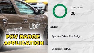 How to apply for a PSV Badge  Easy amp Quick [upl. by Yeoz993]