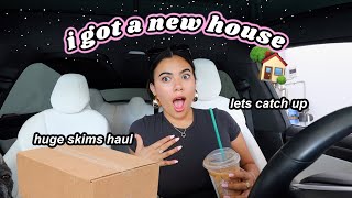 I GOT A NEW HOUSE Lets Catch Up  Huge Skims Haul [upl. by Aiynat138]