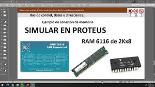 Simulación de memoria RAM 6116 [upl. by Sokim679]