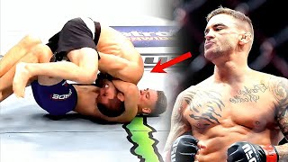 DUSTIN POIRIERS GUILLOTINEand How it Can Work on Islam Makhachev at UFC 302 [upl. by Dagna779]