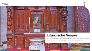 Liturgische Vesper am Petrusaltar am Montag 4 November 19 Uhr [upl. by Airdnaz]