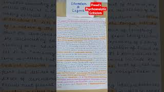 Sigmund Freuds Psychoanalytic Criticism  Notes [upl. by Sanjay681]